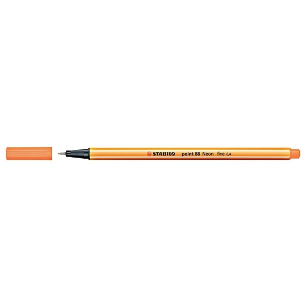 Stabilo fineliner point 88 fluo oranje 88/054 200070 - 1