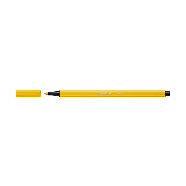 Stabilo point 68 viltstift geel 206156 - 1