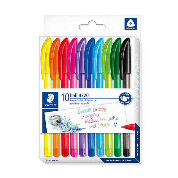 Staedtler 4320 balpen assorti (10 stuks) 4320MC10 209628 - 1