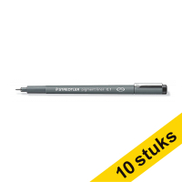 Aanbieding: 10x Staedtler Lumocolor 308 fineliner zwart (0,1 mm)