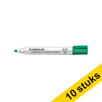 Aanbieding: 10x Staedtler Lumocolor 351 whiteboard marker groen (2 mm rond) 209734