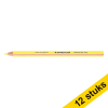 Aanbieding: 12x Staedtler Textsurfer dry droge driekantige tekstmarker geel 209598 - 1