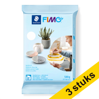 Aanbieding: 3x Fimo air klei 500 g wit | 0