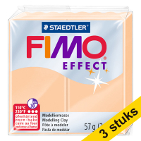 Aanbieding: 3x Fimo effect klei 57g perzik | 405