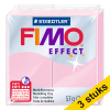 Aanbieding: 3x Fimo klei effect 57g pastelroze | 205 424685 - 1