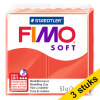 Aanbieding: 3x Fimo soft klei 57g Indisch rood | 24 424682 - 1