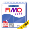 Aanbieding: 3x Fimo soft klei 57g briljantblauw | 33 424650 - 1