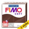 Aanbieding: 3x Fimo soft klei 57g choco | 75 424707 - 1