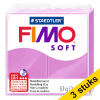 Aanbieding: 3x Fimo soft klei 57g lavendel | 62 424674 - 1