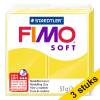 Aanbieding: 3x Fimo soft klei 57g limoengeel | 10 424708 - 1