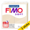 Aanbieding: 3x Fimo soft klei 57g sahara | 70 424706 - 1