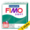 Aanbieding: 3x Fimo soft klei 57g smaragd | 56 424667 - 1