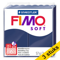 Aanbieding: 3x Fimo soft klei 57g windsorblauw | 35
