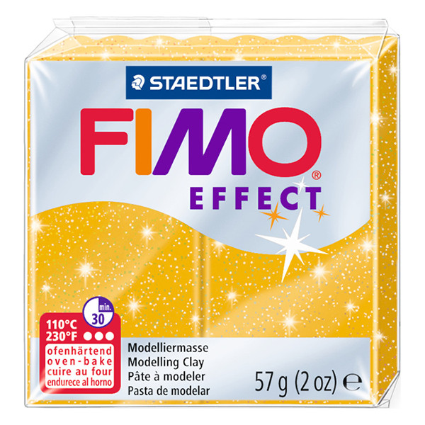 Staedtler Fimo effect klei 57g glitter goud | 112 8020-112 424548 - 1