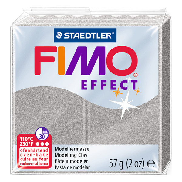Staedtler Fimo effect klei 57g metallic zilver | 81 8010-81 424638 - 1