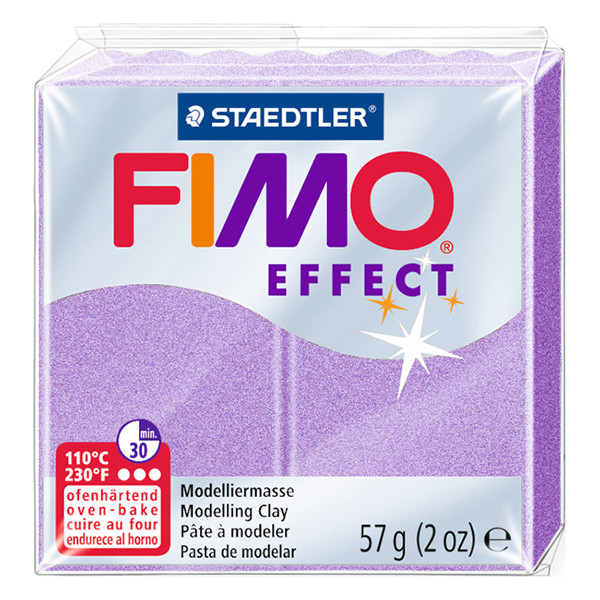 Staedtler Fimo effect klei 57g parelmoer lila | 607 8020-607 424594 - 1