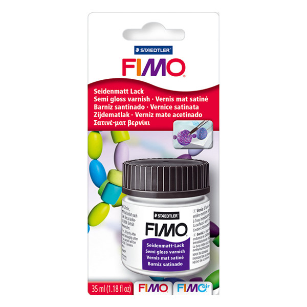 Staedtler Fimo semi-glanzende lak op waterbasis 35 ml 870501BK 424574 - 1