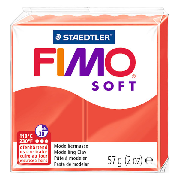 Staedtler Fimo soft klei 57g Indisch rood | 24 8020-24 424600 - 1