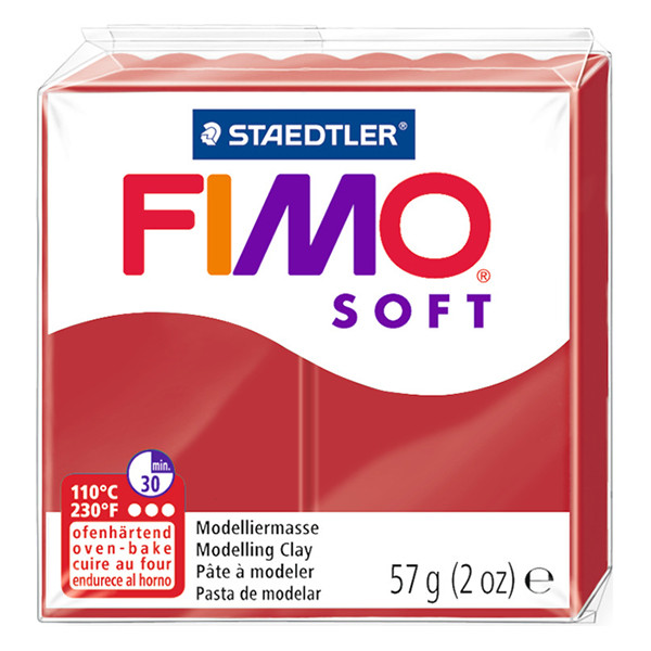 Staedtler Fimo soft klei 57g kerstrood | 2P 8020-2P 424596 - 1