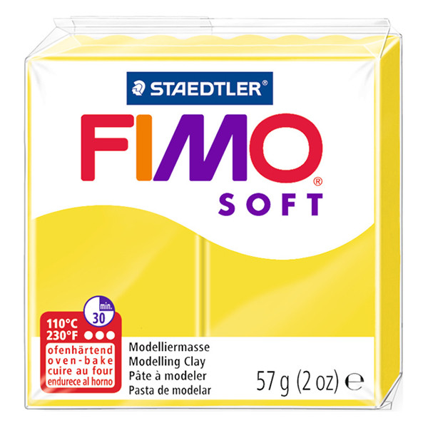Staedtler Fimo soft klei 57g limoengeel | 10 8020-10 424536 - 1