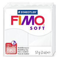Staedtler Fimo soft klei 57g wit | 0 8020-0 424624