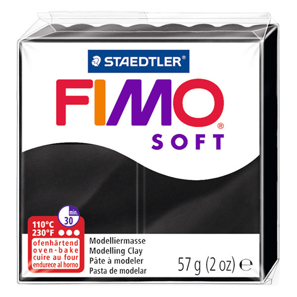 Staedtler Fimo soft klei 57g zwart | 9 8020-9 424644 - 1