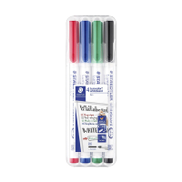Staedtler Lumocolor 301 whiteboard marker assorti 4 stuks (1 mm rond) 301WP4 209622