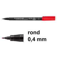 Staedtler Lumocolor 313 permanent marker rood (0,4 mm rond) 313-2 424726