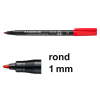 Staedtler Lumocolor 317 permanent marker rood (1 mm rond)