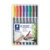 Staedtler Lumocolor 318 permanent marker assorti 8 stuks (0,6 mm rond)