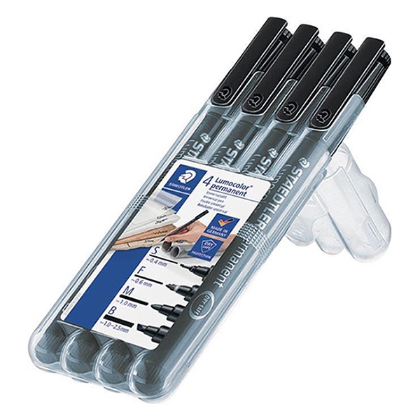 Staedtler Lumocolor 31 permanente marker set (4-delig) 31-9WP4GS 209507 - 2