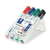 Staedtler Lumocolor 351 whiteboard marker standaard assortiment 4 stuks (2 mm rond) 351WP4 209611