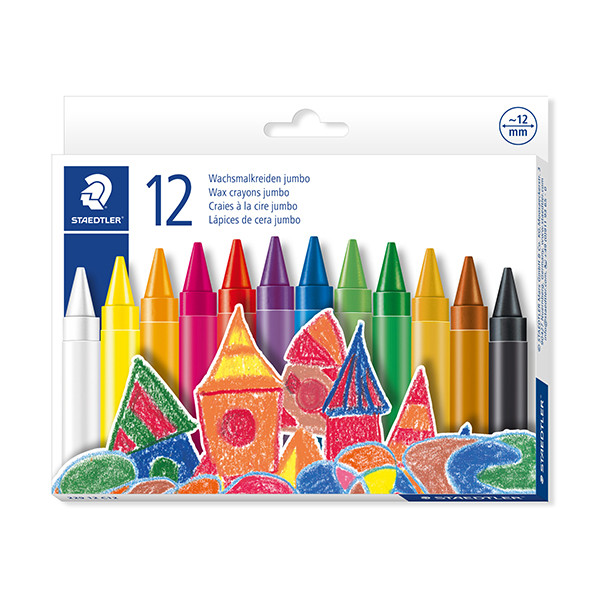 Staedtler Noris jumbo waskrijt (12 stuks) 22912C12 209654 - 1