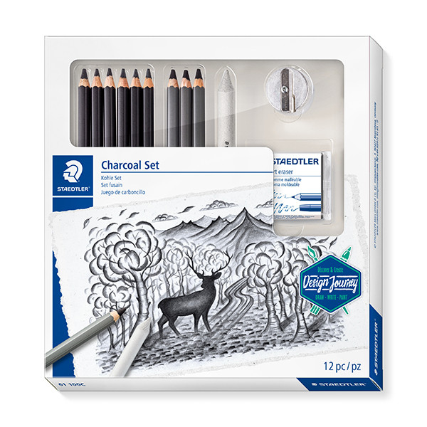 Staedtler mixed charcoal kleurpotloden set 61100C 209642 - 1