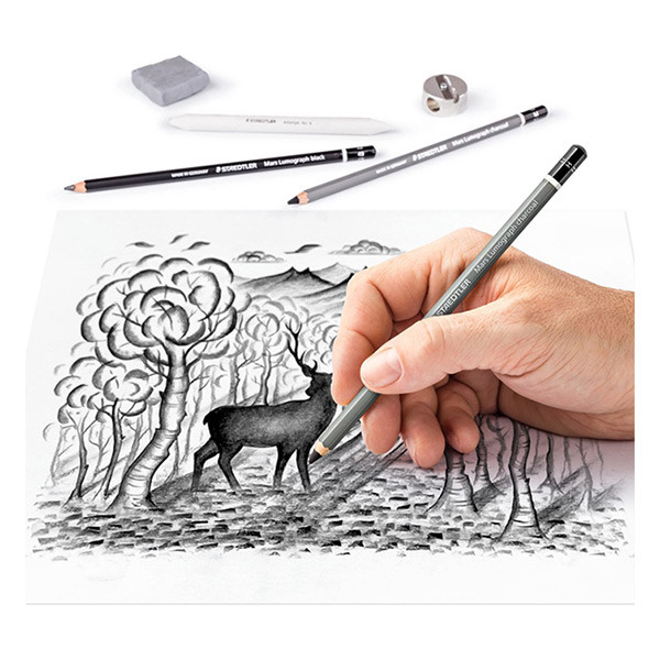 Staedtler mixed charcoal kleurpotloden set 61100C 209642 - 3