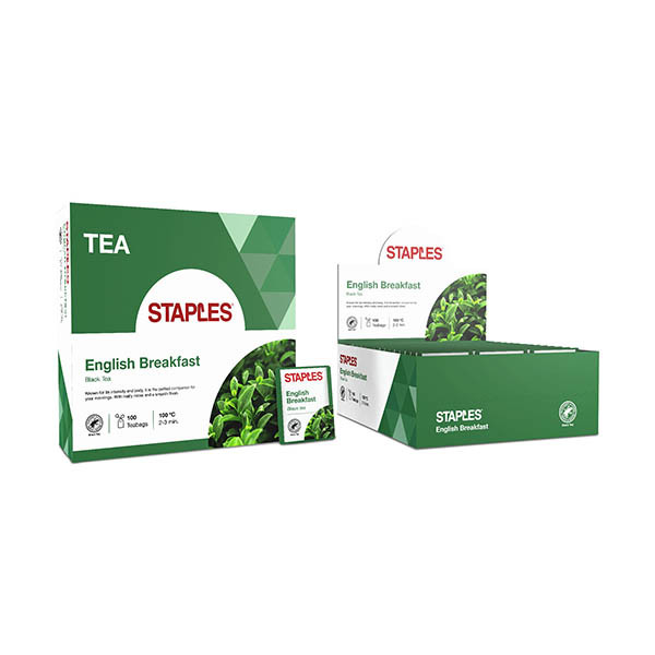 Staples English Breakfast thee (100 stuks) 298005 - 1