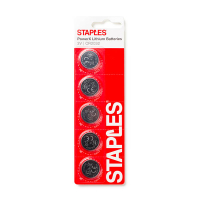 Staples PowerX CR2025 Lithium knoopcel batterij (5 stuks) 390688