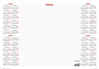Staples bureauonderlegger 50 x 35 cm 2026-2029 (40 vel) 202560