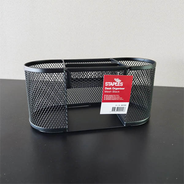 Staples bureauorganizer mesh zwart 299338 - 1