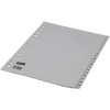Staples grijze genummerde tabbladen A4 met 20 tabs  (11-gaats) 297956 - 1