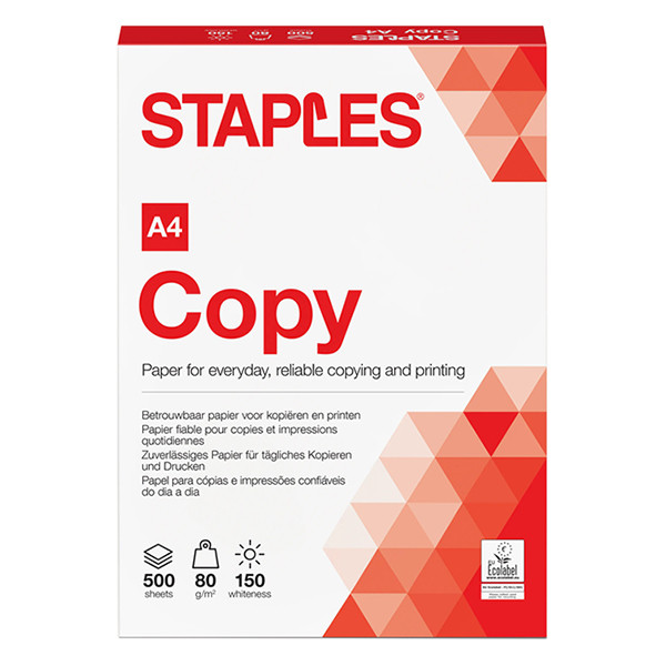 Staples kopieerpapier 1 pak van 500 vellen A4  - 80 g/m² 390011 - 1
