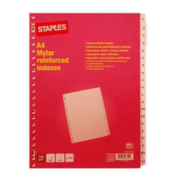 Staples voorbedrukte tabbladen (23-gaats) 297954 - 1