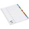 Staples voorbedrukte tabbladen A4 11-gaats 1-12 gekleurd 299355 - 1