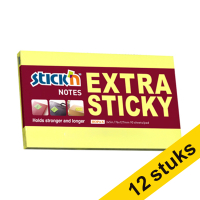 Aanbieding: 12x Stick'n extra sticky notes fluogeel 76 x 127 mm