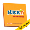 Aanbieding: 12x Stick'n notes fluo-oranje 76 x 76 mm 201730 - 1
