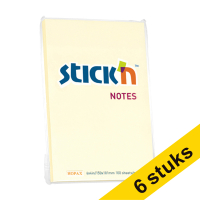 Aanbieding: 6x Stick'n notes pastelgeel 152 x 102 mm