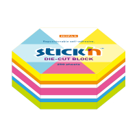 Stick'n Die-Cut notes hexagon fluomix 61 x 70 mm (250 vellen) 21827 201733