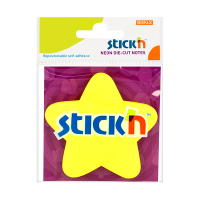 Stick'n Die-Cut notes ster fluogeel 70 x 70 mm (50 vellen) 21591 201846