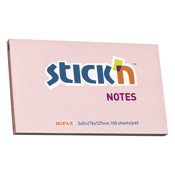 Stick'n Stick’n zelfklevende notes roze 76 x 127 mm 21154 201740 - 1