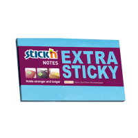 Stick'n extra sticky notes blauw 76 x 127 mm 21677 201707